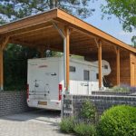 Camper carport met berging