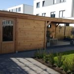 Douglas tuinhuis met veranda voor buitenverblijf of terrasoverkapping